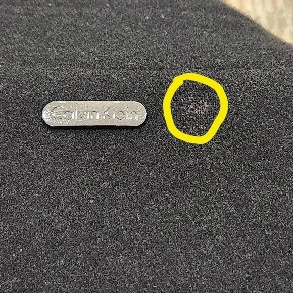 Calvin Klein Wool and Quilted Lining Double Zip Jacket, Black, Men's Large - Picture 6 of 9